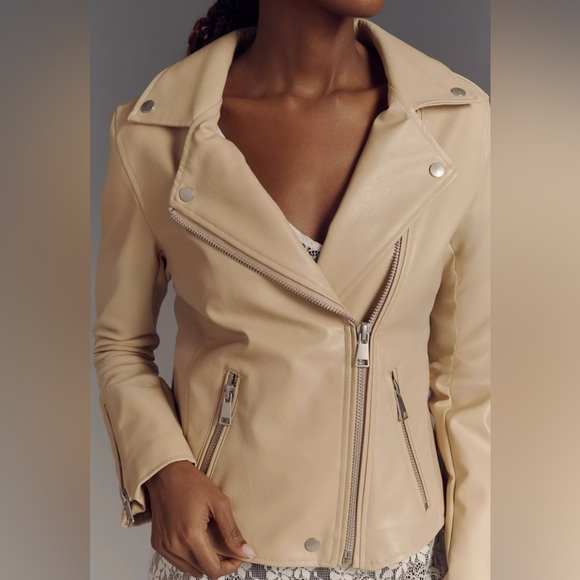 Anthropologie Faux Leather Jacket - Picture 3 of 4